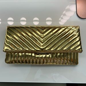 Gold Steve Madden cocktail purse